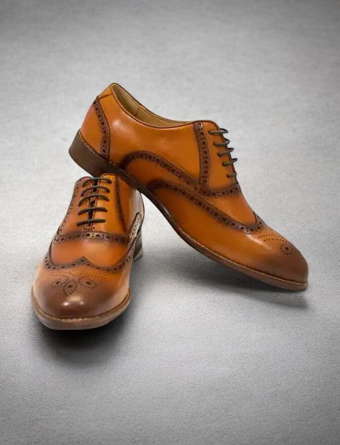 Brown Medallion Toe Wingtip Oxford – Dennis Matthew