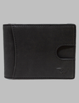 Black Leather Wallet Front