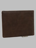 Brown Leather Wallet Back
