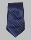 Navy Blue Thin Striped Tie 