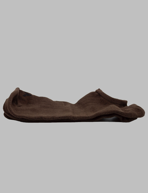 Single Pair of Brown No-Show Socks