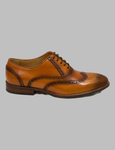 Brown Medallion Toe Wingtip Oxford Outside
