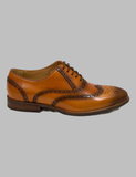 Brown Medallion Toe Wingtip Oxford Outside