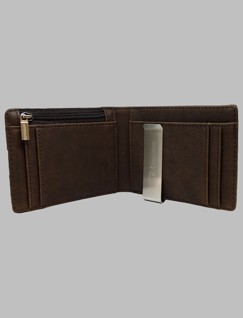 Brown Leather Wallet Inside