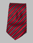 Red & Black Striped Tie