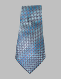 Teal & Grey Printed Tie